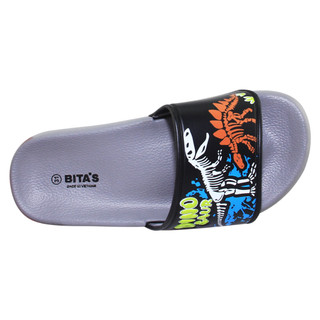 Dép quai ngang bé trai Bita's EBY.20 (Đỏ + Đen + Navy)