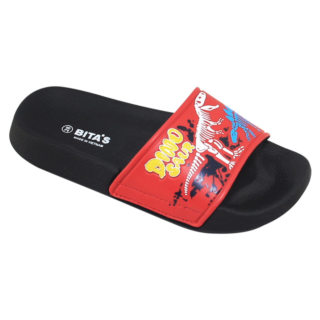 Dép quai ngang bé trai Bita's EBY.20 (Đỏ + Đen + Navy)