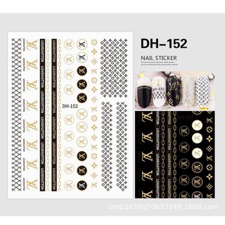 Sticker gắn móng mẫu DH trang trí chăm sóc móng, làm đẹp nail shop hnnail