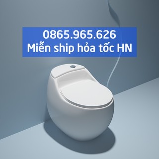 Bồn cầu trứng, bệt vệ sinh cao cấp tráng men nano kháng khuẩn, xí bệt nhà vệ sinh Hàng Cao Cấp