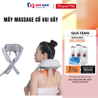 Máy massage cổ vai gáy 6d có đèn hồng ngoại cao cấp, đai massage cổ vai gáy giảm nhức mỏi - metis