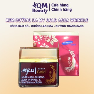 Kem dưỡng da My Gold ngày và đêm Hàn Quốc Red Ginseng Aqua Wrinkle & Whitening Cream 50ml