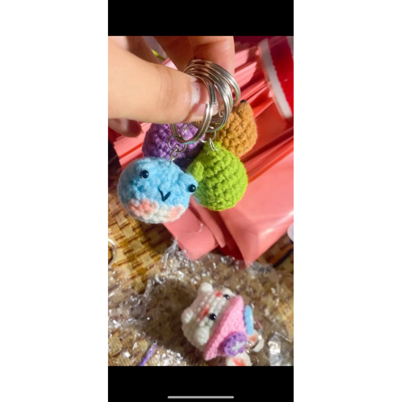 móc khoá ếch mini