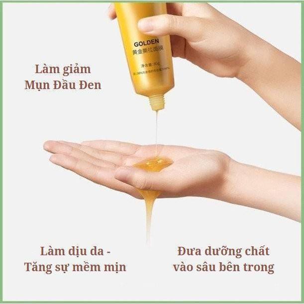 Mask Lột Golden Collagen Loại Bỏ Da Chết, Bụi Bẩn, Mụn, Mờ Thâm Nám, Tàn Nhang - Mặt Nạ Lột Dưỡng Da Golden Collagen 98%