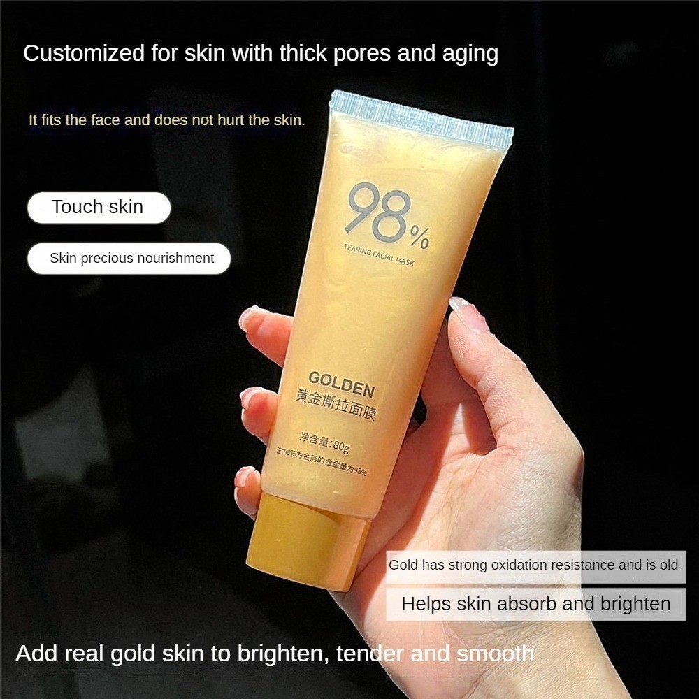 Mask Lột Golden Collagen Loại Bỏ Da Chết, Bụi Bẩn, Mụn, Mờ Thâm Nám, Tàn Nhang - Mặt Nạ Lột Dưỡng Da Golden Collagen 98%