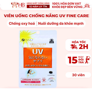 Viên uống chống nắng Nhật Bản UV Fine Care 30 chống nắng dạng uống bảo vệ da toàn diện