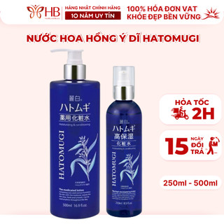 Nước hoa hồng Ý Dĩ cấp nước dưỡng ẩm cho da khô Naturie Hatomugi Moisturizing and Conditioning Nhật Bản