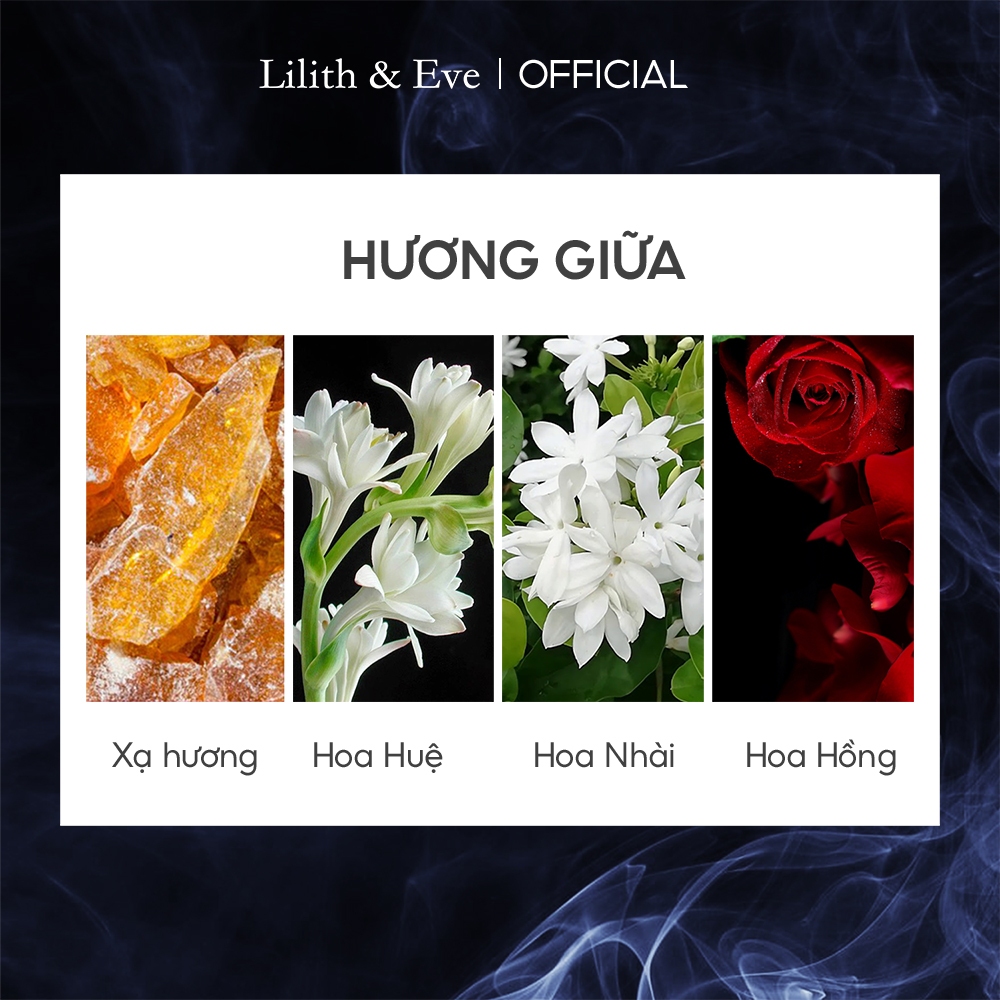 Nước hoa Lilith and Eve Night Demon Eau de Perfum 30ml nhóm hương gỗ tinh hương thơm lâu cuốn hút 5h | BigBuy360 - bigbuy360.vn