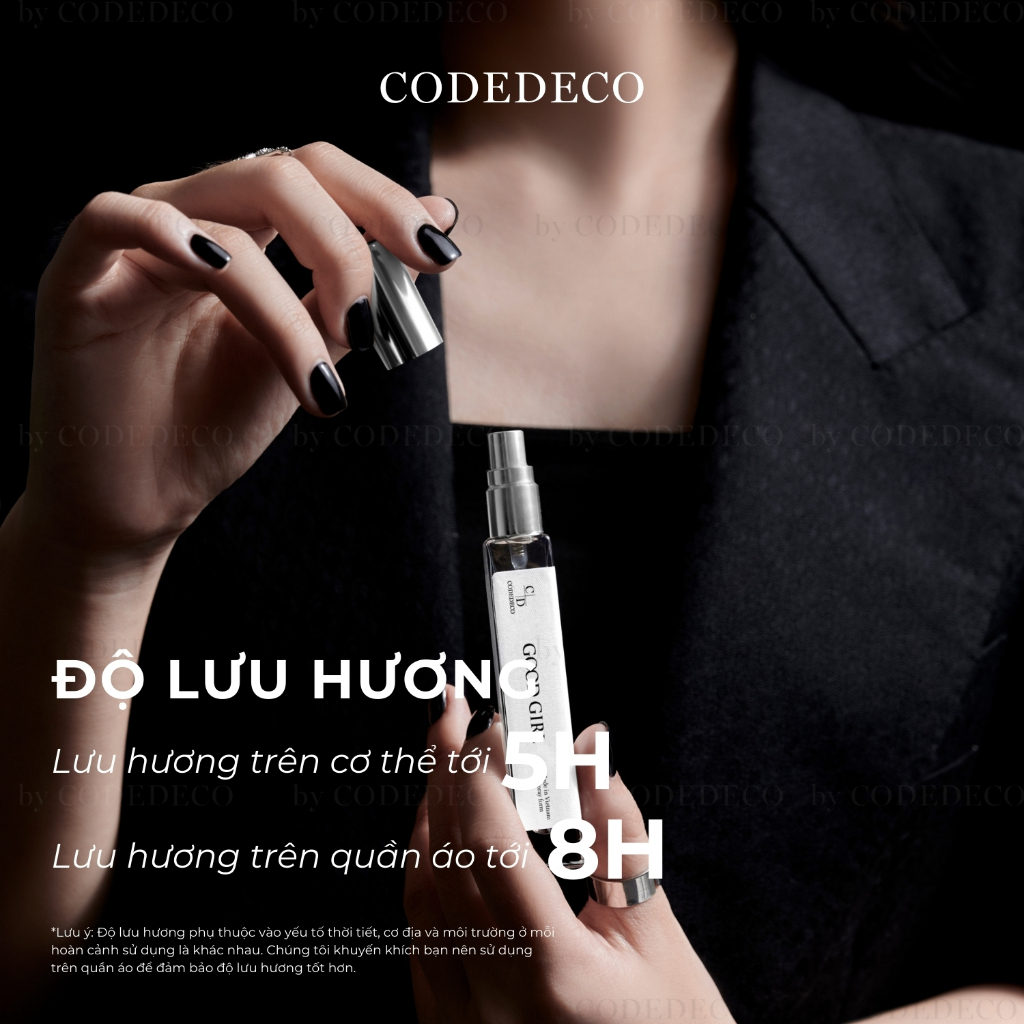 Tinh dầu nước hoa nữ CODEDECO Good Girl Cá Tính, Ngọt Ngào, Gợi Cảm 10ml - Dạng Xịt Tiện Lợi | BigBuy360 - bigbuy360.vn