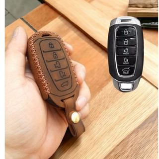 Bao da chìa khoá Hyundai Custin, Custo 2023 handmade da thật