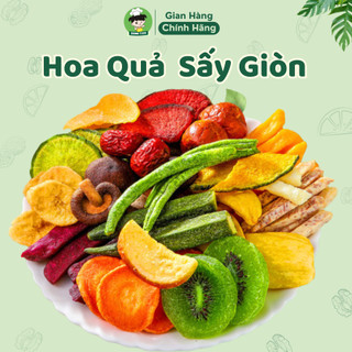  Hoa Quả Sấy Thập Cẩm Không Đường Organic Shin Food Thơm Giòn Trái Cây Đà Lạt Sấy Thăng Hoa Đầy Đủ Dinh Dưỡng Healthy 