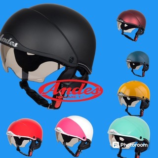 Mũ Bảo Hiểm Nửa Đầu Andes 139 Kính Âm An Toàn Gọn Nhẹ