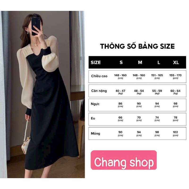 Đầm Dáng Dài Tiểu Thư sz M
