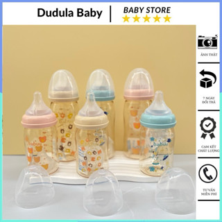  Bình sữa cổ rộng PPSU Babuu Baby Nhật Bản mẫu mới 160ml 240ml  tặng kèm một núm ti Beandy  
