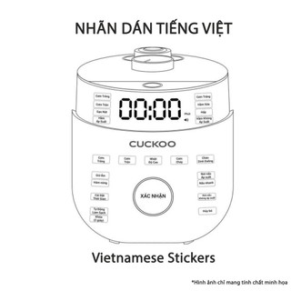 Nhãn dán tiếng việt dành cho nồi cơm điện cuckoo crp-lhtr0610fw/crp-lhtr1010fw