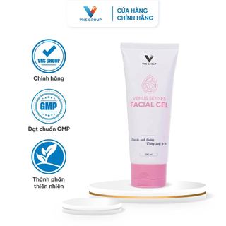 Sữa rửa mặt ngừa mụn Venus Senses Facial Gel VNS Group dưỡng ẩm, làm trắng da 100ml