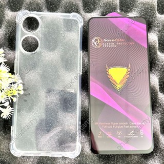 OPPO RENO 8T 4G - Ốp Lưng TPU Trong Chống Sốc và Kính Cường Lực Full Màn Hình OG