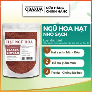 Ngũ hoa hạt nguyên chất Obaxua ( hạt ngũ hoa, hạt đình lịch ) Loại 1 Handmade - Mặt nạ đắp mặt ngừa mụn dưỡng da
