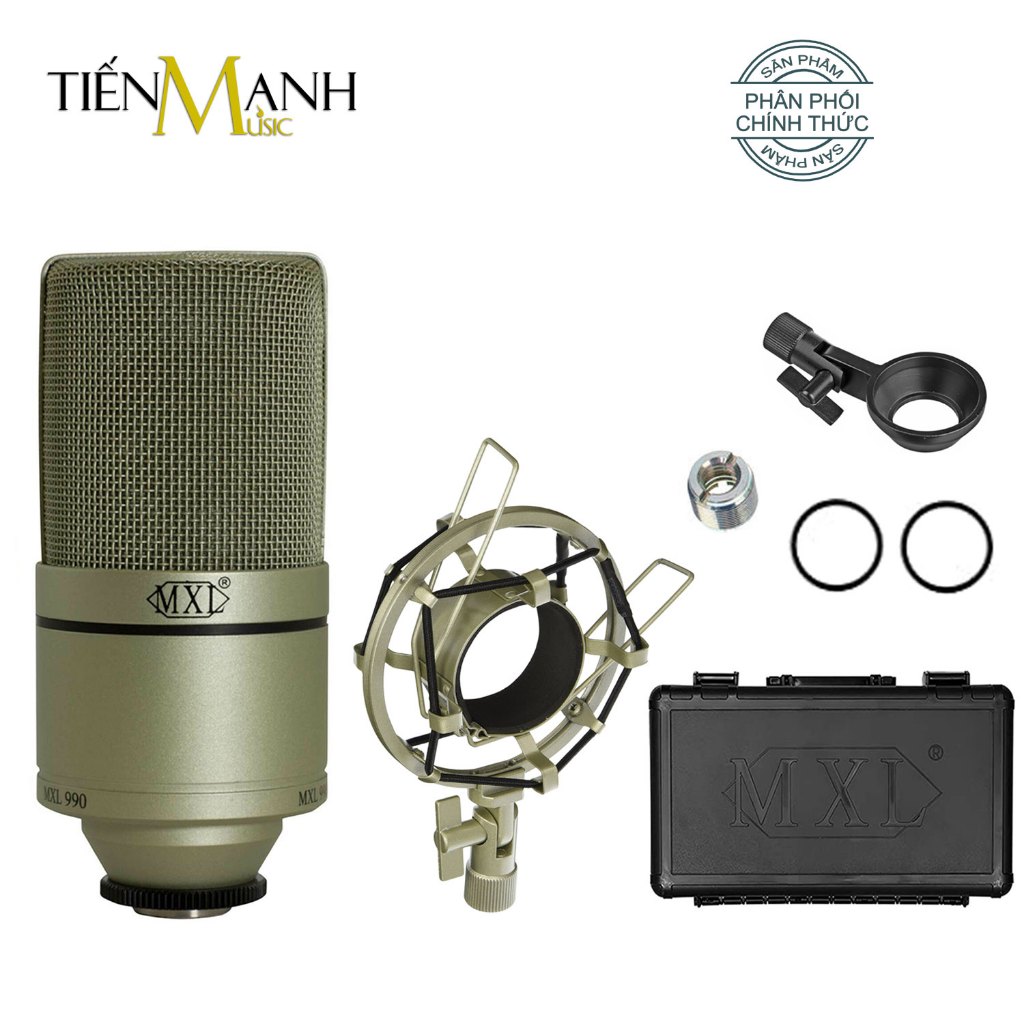 [Chính Hãng] MXL 990 Mic Condenser Thu Âm Phòng Studio, Micro Biểu Diễn Microphone Cardioid MXL990