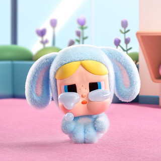 Pop mart crybaby × powerpuff girls series figures blind box action toys figure birthday gift kid toy