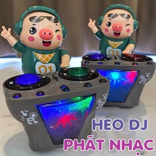 Đồ chơi chú heo chơi DJ nhảy theo nhạc năng động siêu dễ thương có đèn và nhạc cho bé