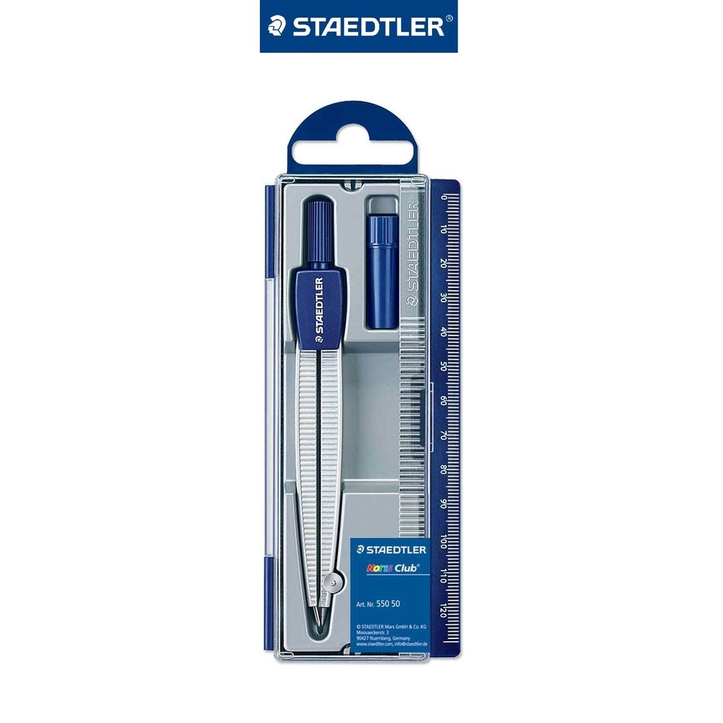 Compa kẹp bút chì Staedtler 550 55 và kẹp lõi chì 2mm Staedtler 550 50