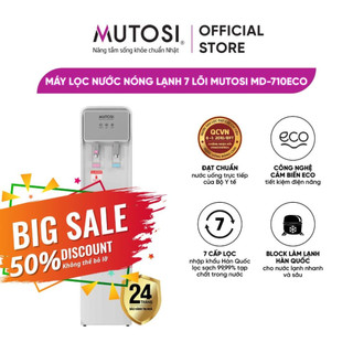 Máy lọc nước Nóng Lạnh 7 lõi Mutosi MD-710ECO Công nghệ cảm biến Eco thông minh tiết kiệm điện năng