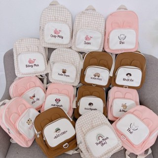 Balo tai thỏ cực xinh - thêu tên bé theo yêu cầu