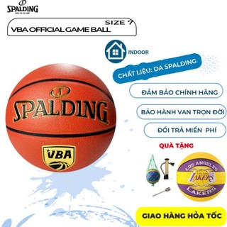 Quả bóng Rổ Da Spalding VBA Official Game Ball #77-781 Size 7 Indoor- Bóng rổ thi đấu, giải bóng rổ chuyên nghiệp Việt