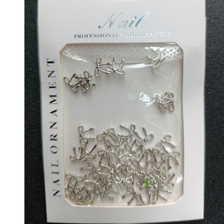 Nơ trang trí móng, set nơ trang trí móng 50 cái