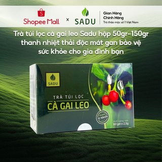 Trà túi lọc cà gai leo Sadu hộp 50gr-150gr thanh nhiệt thải độc mát gan bảo vệ sức khỏe cho gia đình bạn