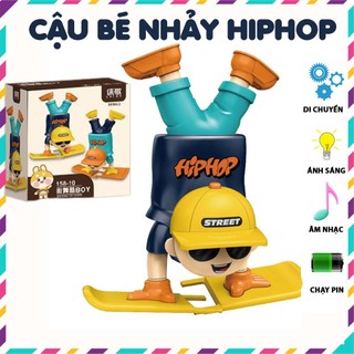 Đồ Chơi Cậu Bé Nhảy Hiphop Trượt ván Di Chuyển Tiến Lùi Có Đèn Và Nhạc Vui Nhộn Cho Bé