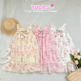 Váy maxi đính tulip- zun kids