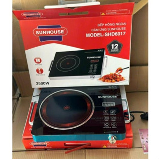 Bếp hồng ngoại Sunhous 6017 cảm ứng cao cấp, công suất 3500W, kính chịu lực sử dụng cho mọi loại lồi
