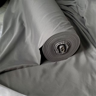Vải Kate Poly Xám Trơn Khổ Lớn 2m4 - Chất Mỏng, Không Co Giãn, Mềm -  Làm Vải Lót - Drap Giường Vỏ Gối