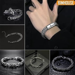 Vòng tay titan BIMHOUSE, lắc tay nam nữ thời trang cá tính kiểu chuỗi