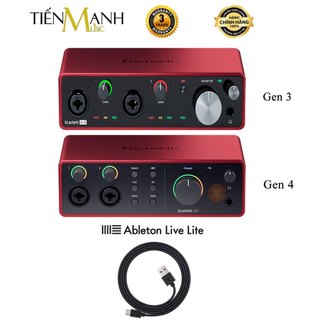 [Chính Hãng, BH 3 Năm] Focusrite 4i4 Gen 3, Gen 4 Sound Card Âm Thanh Scarlett - Focus USB Audio SoundCard Gen3 - Gen4