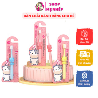 Bàn chải đánh răng cho bé được làm từ hàng vạn sợi tơ siêu mềm không làm tổn thương nướu bé