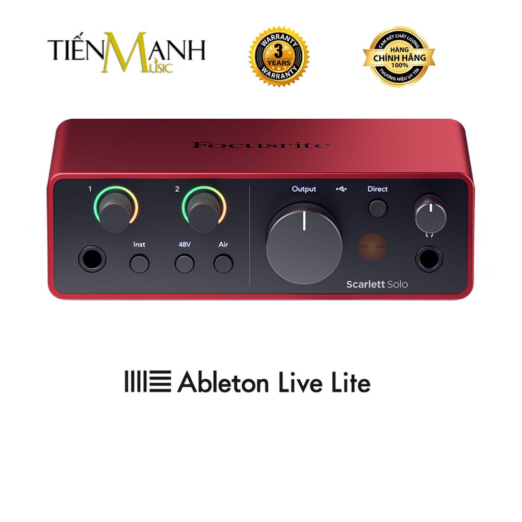 [Chính Hãng, BH 3 Năm] Focusrite Solo Gen 4 Sound Card Âm Thanh Scarlett - Focus USB Audio SoundCard Gen4