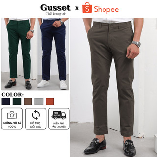 Quần kaki, quần kaki nam dài , chất vải kaki dầy mềm co giãn, ống côn trẻ mặc là đẹp