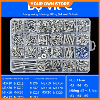 Vít răng thưa inox 304 Vít bắn gỗ đầu dù size M3 M4 M5