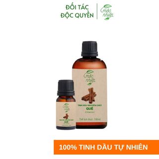 Tinh dầu Quế Mộc Nhiên nguyên chất có kiểm định 10ml, 100ml tặng kèm que khuếch tán