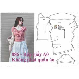 Rập giấy a0 mã 886 - rập áo thun cổ đổ