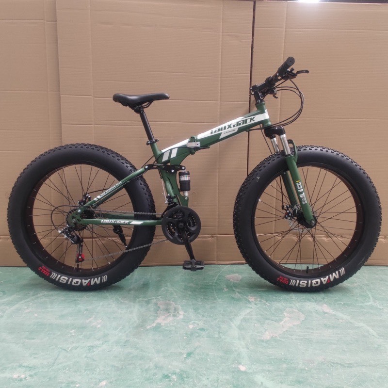 Xe đạp thể thao bánh béo thương hiệu Lauxjack 26 icnh - 21 tốc độ thiết kế gấp gọn tiện lợi