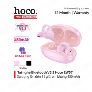 Tai nghe Bluetooth Hoco EW57 V5.3 thiết kế kẹp vành tai tiện lợi nhỏ gọn, sử dụng lên đến 11 giờ, pin khủng 450mAh