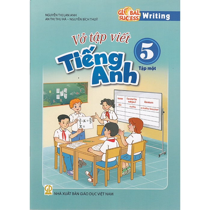Sách - Vở tập viết Tiếng Anh 5 tập 1 - Global Success