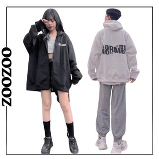 Áo Khoác Nỉ Dây Kéo NORMOS Form Rộng Ulzzang (Ảnh Thật) VUASIVUARE