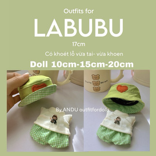 "Có Sẵn"Labubu17cm- quần áo tổng hợp-phụ kiện tổng hợp
