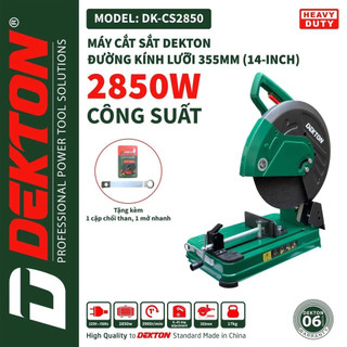 Máy cắt sắt bàn dekton dk-cs2850, công suất 2850w, đường kính đĩa 355