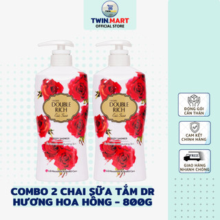 Sữa tắm hương hoa double rich 800g body shower - hàn quốc - hoa hồng